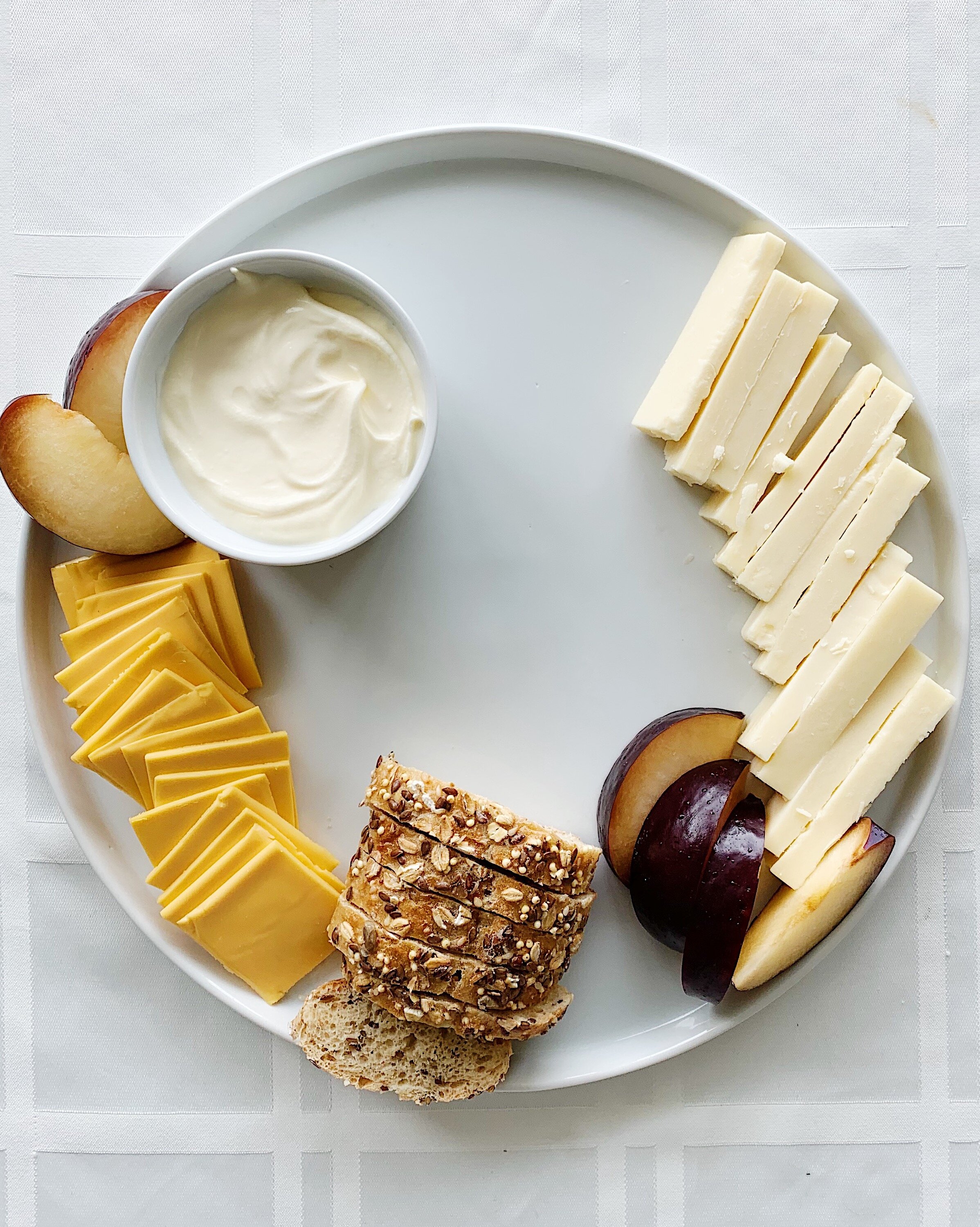 Starchy carbohydrates - like crackers and breads
