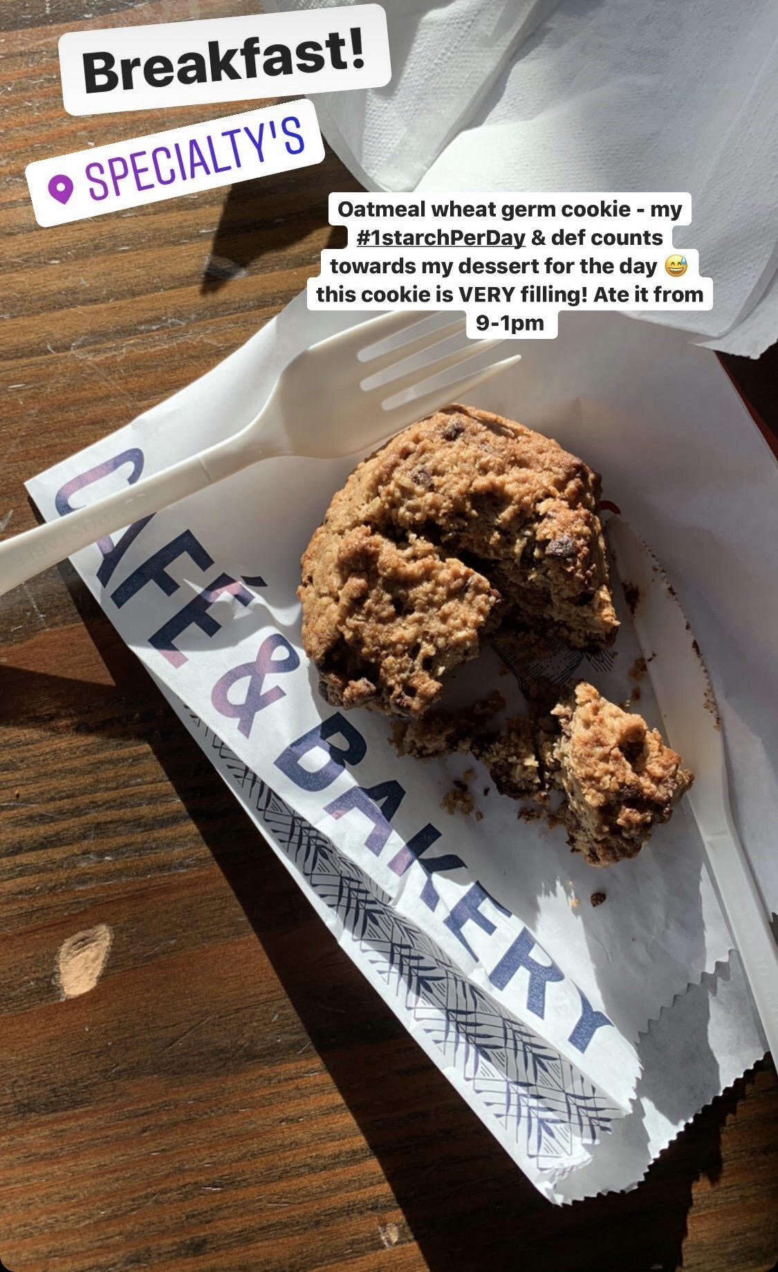 oatmeal wheat germ cookie 