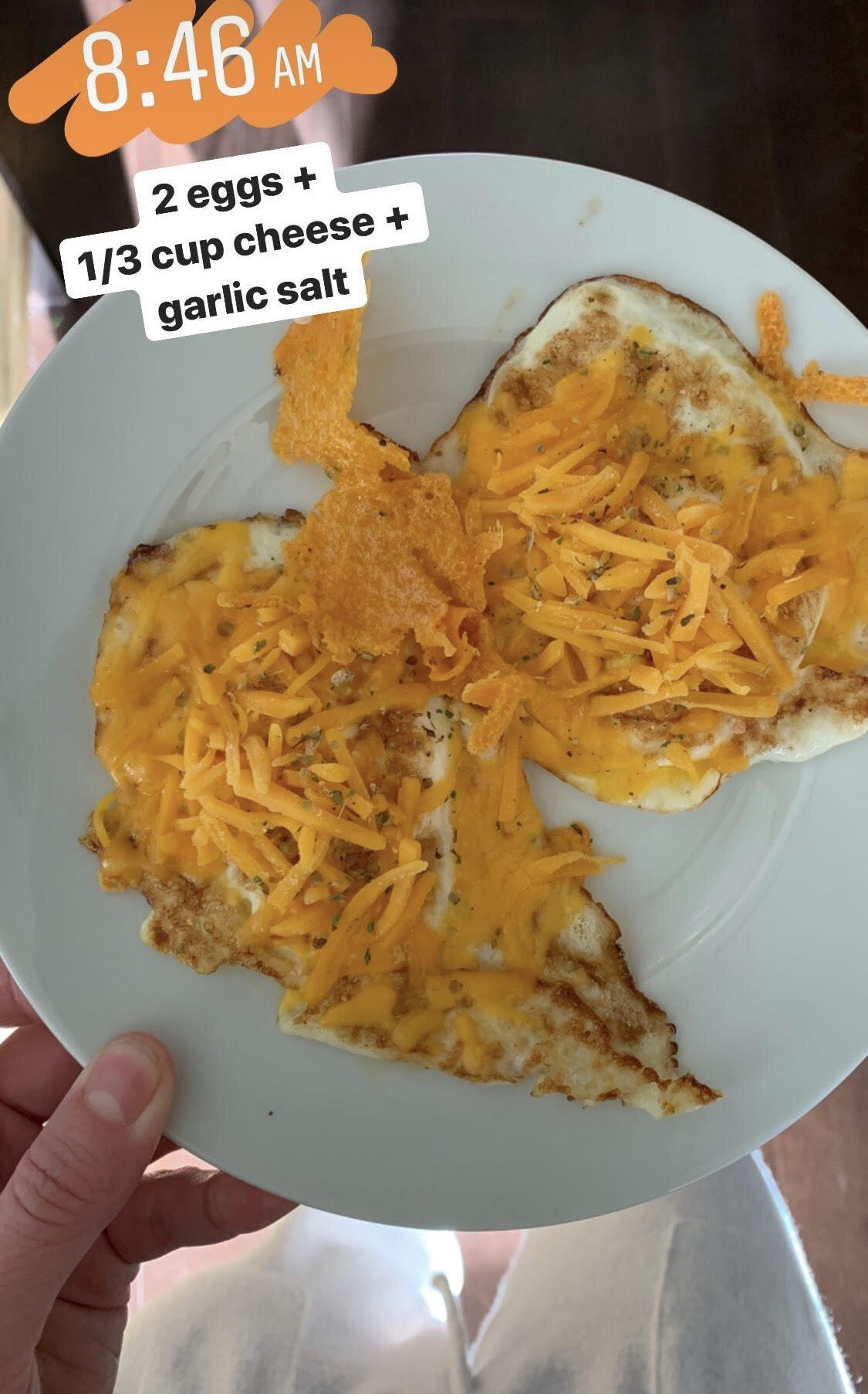 eggs and cheese for breakfast