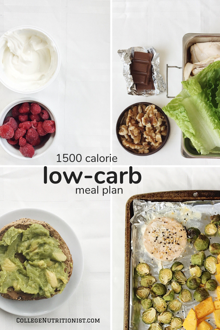 low carb meal plan 1500 calories