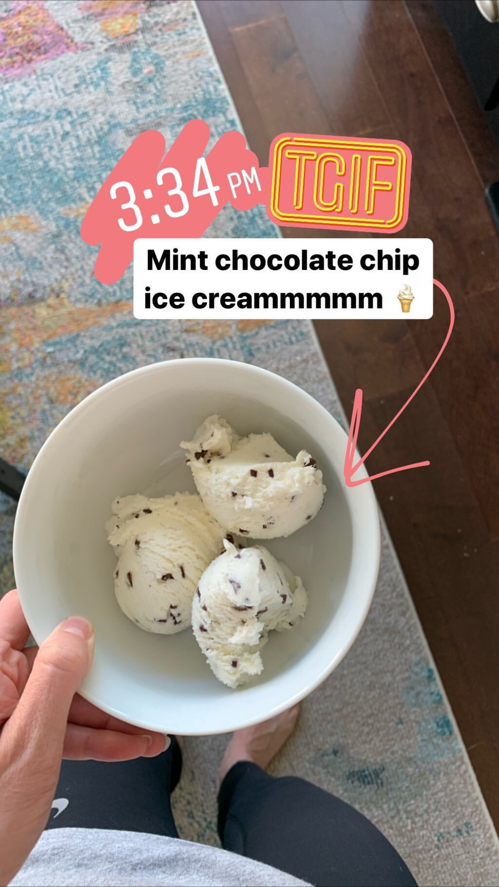 mint chocolate chip ice cream