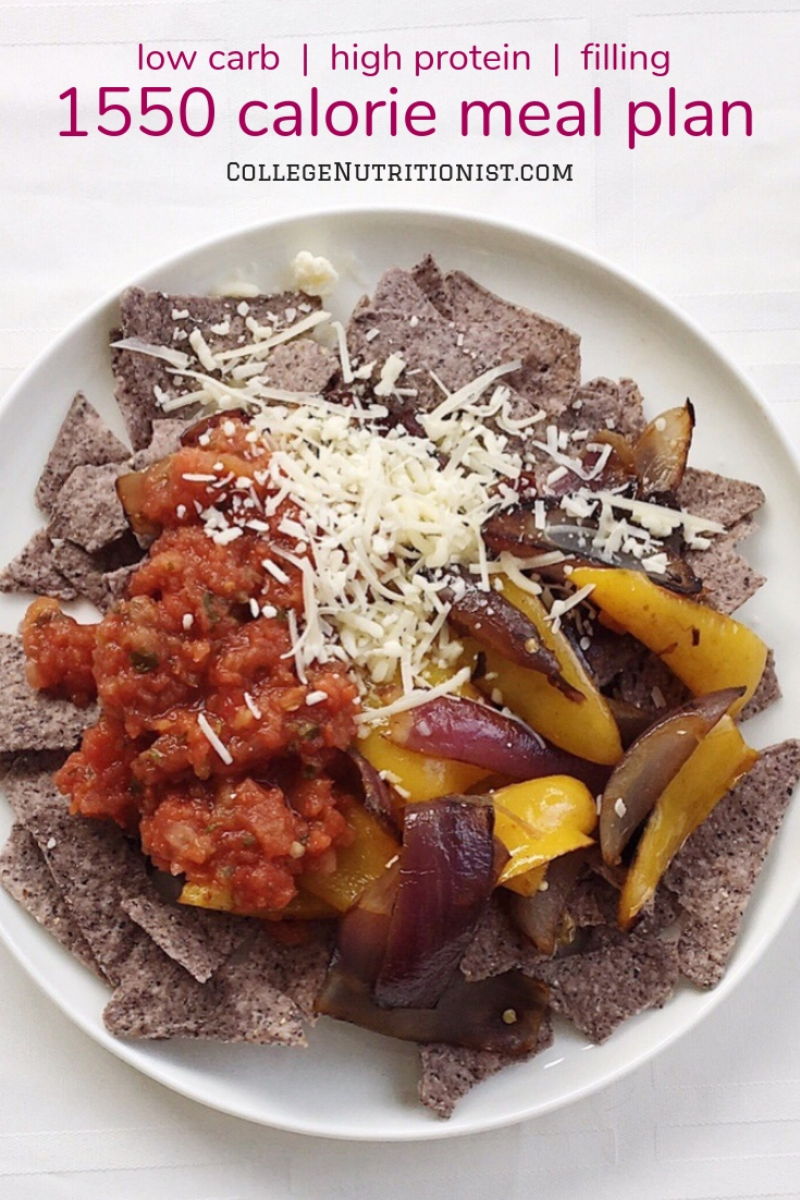College diet - meal plan with nachos