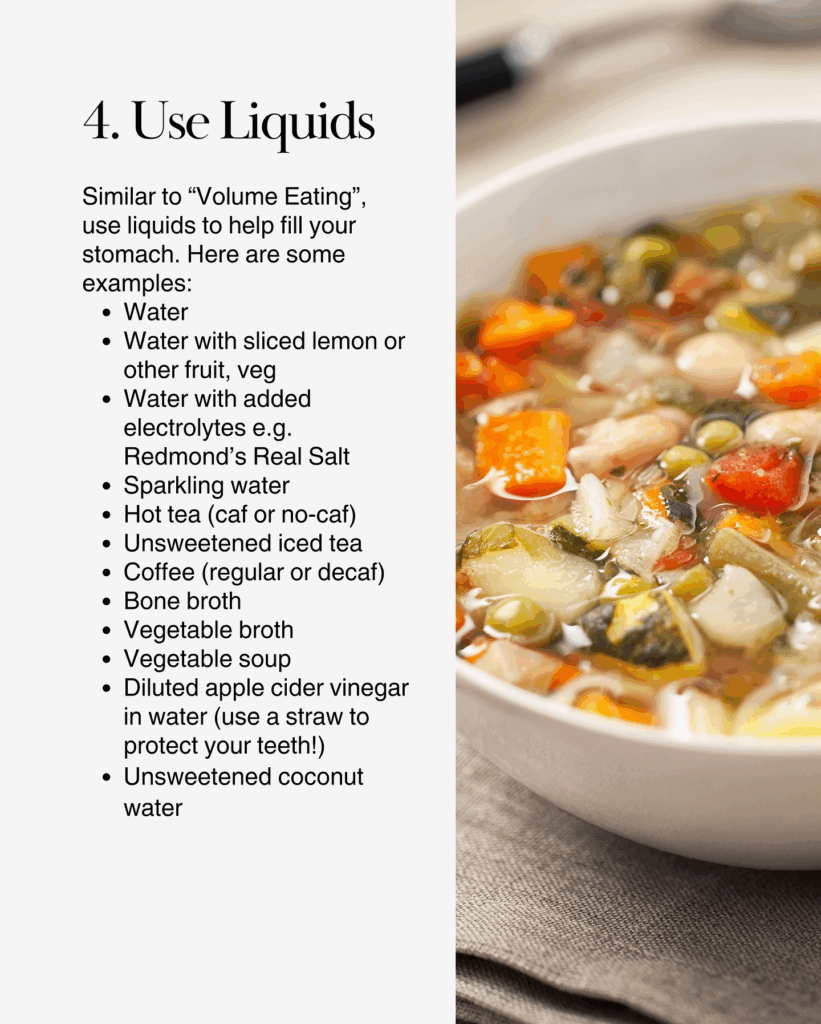  Bowl of broth-based vegetable soup with carrots, beans, and zucchini.
